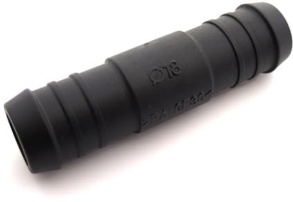 227s - Deux raccords de tuyaux - droit - tuyaux d'eau/carburant/reniflard - résistant à des températures entre -30 et + 140 °C - 18 mm