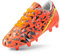 DREAM PAIRS Boys Football Boots Shoes Kids Girls Soccer Athletics Sport Training Shoes Indoor Outdoor Football Shoes Sneakers for Unisex,Size 3 Big Kid,Orangedarkgreyyellow-Qh,HZ19003K