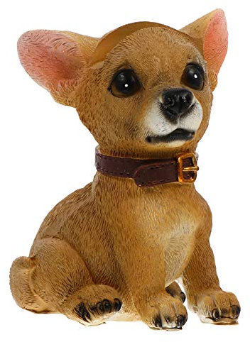 NUOBESTY Wohnkultur Brillenhalter Kuh Tier Brillenhalter St?nder Harz Hund Brillen Lagerregal Veranstalter Regal Hund für Nachttisch Nachttisch Ornament (Khaki) Moai Brillenhalter