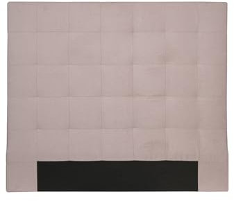 LOUNGITUDE - MEGAN - Tête de lit - Capitonné - En tissu - Vieux rose - 140cm
