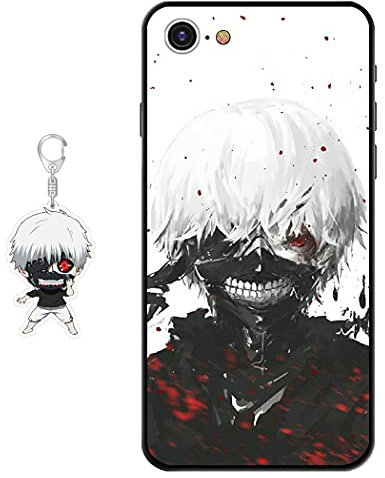 Staremeplz Compatible with iPhone 7/8 / iPhone SE 2020 Case Anime Design [With Figure Keychain], Soft Silicone Flexible TPU Animation Case for iPhone 7/8 / iPhone SE 2020