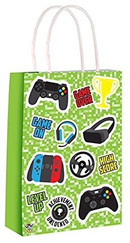 HENBRANDT Party Bag with Handles - Pack of 6 (Gamer)