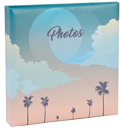 Exacompta 62332E Fotoalbum mit Taschen SUNSET 200 Fotos 10 x 15 cm 100 Seiten Format 22,5 x 22 cm Einband mit matter Laminierung trendiger Druck