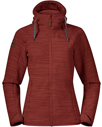 Bergans Hareid Fleecejacke Damen rot