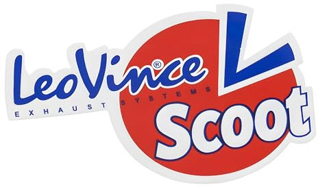 Aufkleber Leovince Scoot mittel Rot