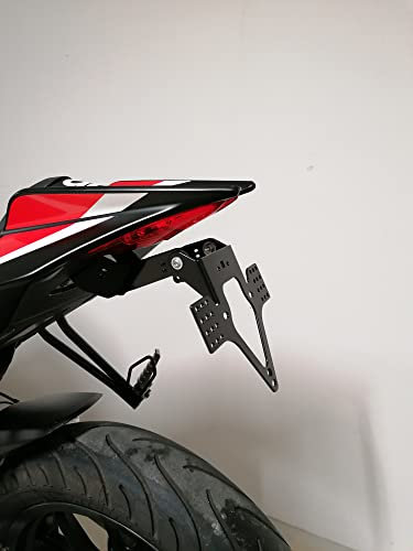 Kennzeichenhalter für Aprilia RS4125 RS125 2012-2023 GroFaTec EVO Kennzeichenträger RS4 125 Factory RS 125 Träger Halter kurzes Heck Heckumbau Tuono Kennzeichenhalter rs4125 rs125