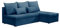 BROMARKT Ecksofa SERTA L-Form Schlafsofa Wohnlandschaft Links/Rechts Couch, Bettkasten,Schlaffunktion,viele Farbvarianten (Rechts, Rino 79 - Blau, h80 x t141 x b200 cm)