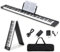 DREAMADE Piano Numérique Pliable avec 88 Touches & Pédale, Clavier de Piano Électronique Portable avec Bluetooth, MIDI OUT & Interface d'alimentation USB, pour Débutants, Enfants, Adultes