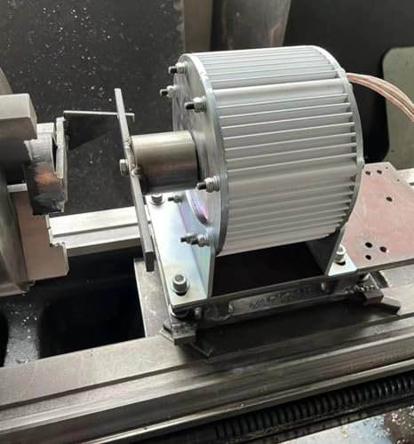 2000W Generatore a magneti permanenti 500r/m Generatore NdFeB di terre rare senza ingranaggi con base 220V trifase Generatori alternatori CA 2KW turbina eolica fai da te