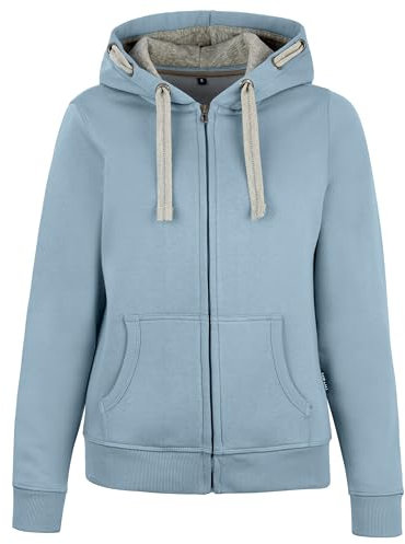 HRM Damen Jacket F Hoodie, Sky Blue, XL EU