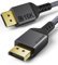 Maxonar Cable DisplayPort 2.1 2M 16K DP 2.0 cable 16 K @ 60 Hz, 10 K @ 60 Hz, 8 K @ 120 Hz, 4 K @ 480 Hz/240 Hz, 80 Gbps HDR10 HDCP DSC 1.2a FreeSync G-Sync Display Port 2.1 para monitor de juegos