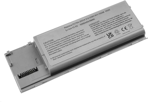 FESTAS Akku, 5200 mAh, 11,1 V, für Dell Latitude D620 ATG D630 UMA XFR D630C D630N D631 D631N D830N PP18L PP24L Precision M2300 Series 310-9081 312-0384 312-0384 -03866 310-9080 312-0653 451-10297