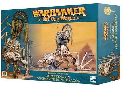 Games Workshop - Warhammer - The Old World: Tomb Kings of Khemri - Tomb King/Liche Priest on Necrolith Bone Dragon