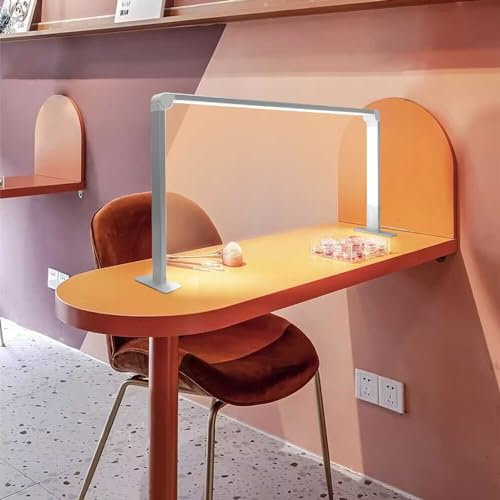 Lampada a Mezzaluna a LED, Lampada da Scrivania Pieghevole Luce di Riempimento, Lampada per Ciglia a Luminosità Regolabile 4000-6500K, per Extension Ciglia, Tatuaggi, Cura della Pelle