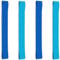 LFCFBH 4 Pack Widen Beach Towel Bands for Sun Loungers, Elastic, Windproof (2 Pack Blue+2 Pack Lightblue)