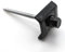 Vis pour bac acier et cavalier 6,3x100 mm RAL 9005 noir foncé kit pour sommet de nervure par 20