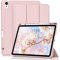 GKABXY Case for iPad Air 11 inch M3 2025/M2 2024, iPad Air 5th/4th Generation (2022/2022) with Pencil Holder, Ultra-thin soft tri-fold bracket, Auto Wake/Sleep, Pink