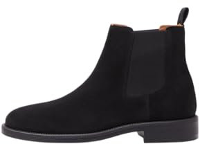 Selected Homme Herren Slhjoseph Suede Boot Chelsea Stiefel, Black, 44 EU