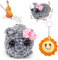Guidre Sad Hamster Mit Sound, Hamsti Schlüsselanhänger, Hamster Meme Mit Violine Sound, Hamsti Mit Sound Handgestrickte Sad Hamster Kuscheltier, Mutmacher Geschenk Für Freunde Partner