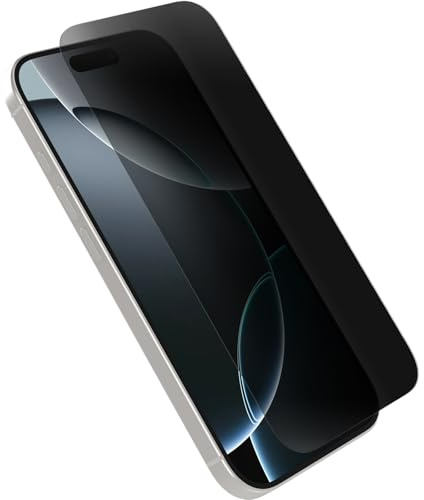 OtterBox Premium Pro Privacy Guard Glass Screen Protector for iPhone 16 Pro, Tempered Glass, superior Scratch Protection, Survives Drops up to 6ft, Non-Retail Packaging