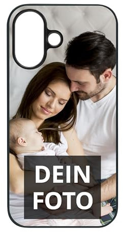 PhotoFancy® - iPhone 16 Hülle mit Foto Personalisieren - Handyhülle selbst gestalten (Softcase)