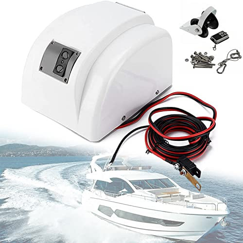 Verricello elettrico per ancora, verricello elettrico per ancora, 12 V, kit per salpa ancora con telecomando, ancora fino a 25 libbre, barca per barche da pesca, pontone marino d'acqua salata