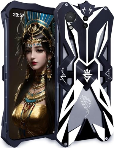 TECSHINE Gaming Handyhülle aus Metall für ASUS ROG Phone 9. Machine Monster/Steampunk/Telefonhülle/Telefonkasten/Handy-Tasche/Case für ROG9