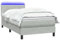 vidaXL Boxspringbett mit Matratze Hellgrau 80x210 cm Samt, Bett, Bettrahmen, Einzelbett, Schlafzimmermöbel, Lattenrost, Samtbett, Polsterbett