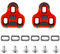 YYunying Anti-Rutsch TPU Oberfläche Radfahren Cleats mit Memory Positioner Funktion Kompatibel mit Look Keo Allen Pedalen,1 Paar Rot