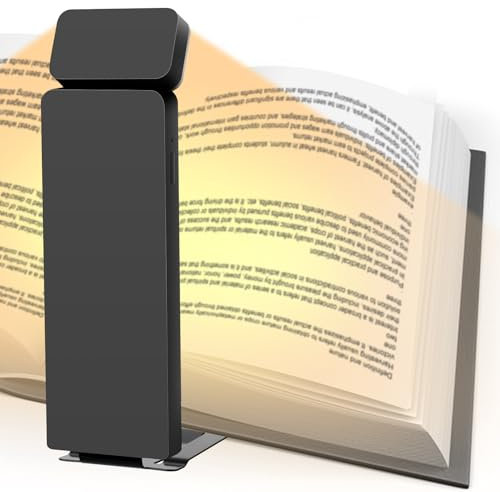 JOPHEK Luz Lectura, Lampara de Lectura con Pinzas Luz de Lectura, 3 Colores de Protección Ocular Lampara de Lectura para USB Recargable, Linterna Libro lectura para Niños y Amantes de la Lectura