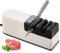 Electric Knife Sharpener, 5 in 1 Professional Diamond Knife Sharpener, Knife Sharpening System for Quick Sharpening & Polishing, Kitchen Knife & Blade Sharpener, Safety Non-Slip Feet