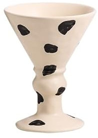 YOPI Taza de agua for el hogar, taza de cerámica for leche, café, desayuno for parejas, regalo(Blackdot)