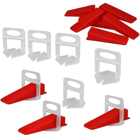 Tile Leveling System Kit 100 Reusable Tile Wedges Professional Tile Installation Leveling Spacing and Alignment Tool