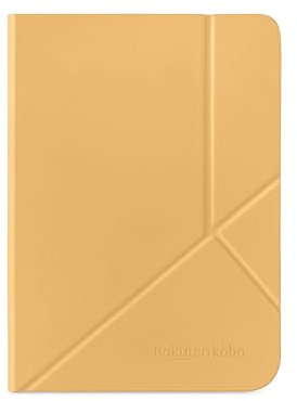 Kobo Clara Colour/BW SleepCover - Giallo burro | Custodia SleepCover con tecnologia Standby/Risveglio, supporto integrato a 2 vie, in pelle vegana, compatibile con eReader Kobo Clara Colour/BW da 6