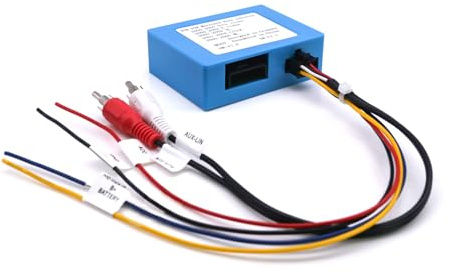 NVGOTEV D2B Optischer Faser Decoder-Box für Mercedes Benz S/SL/C/CL/CLK/E/ML-Serie, Faseroptische Decoder-Box für Autoradio (Nur für D2B Optisches Bussystem)