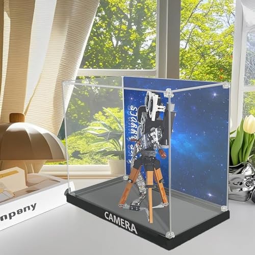 Acrylic Display Case for Lego 43230 Walt Dis*ney Camera Building Set, Clear Display Case, Dust-Proof Display Case Compatible with Lego 43230 (just Case) (background)