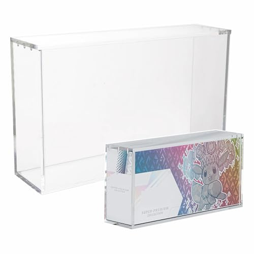 Prismatic Evolutions SPC-Box, Acryl-Vitrine, 5 mm dick, Acrylgehäuse, kompatibel mit Prismatic Evolutions Super Premium Sammelbox