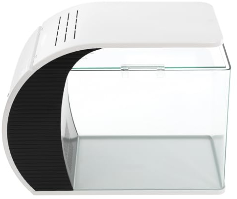 Tischaquarium, 19L LED Glasaquarium Set Aquarium, Aquarium mit Pumpe, Kleines Glas Aquariums für Arbeitszimmern, Büros