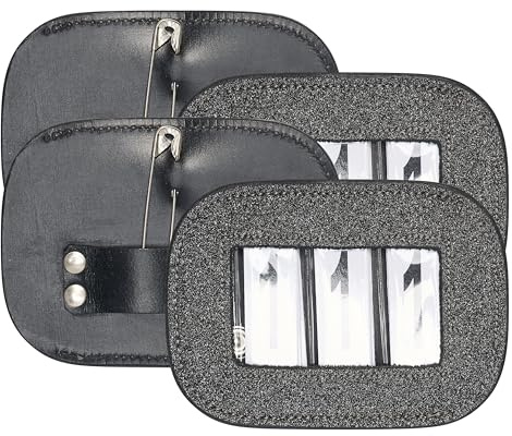 Imperial Riding Turniernummern IRH Glitter Square, Eckige Startnummernhalter mit Glitzer, dreistellig, Set aus 2 Stück, Gun Metal, 1SIZE