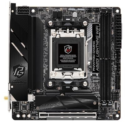 Compatibilità Fit For ASROCK A620I Lightning WiFi Presa scheda madre AM5 A620 DDR5 128GB M.2 Mini-ITX supporto Ryzen 5 7400F 7 7700 cpu
