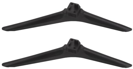 TOMETURE 2pcs Tv Stand Replacement Legs with Screws Compatible for Hisense (Black) - Tabletop Tv Pedestal Feet Stable Triangular Base for Living Room Bedroom