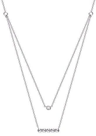 ESPRIT Halskette aus 925 Sterling Silber mit Zirkonia