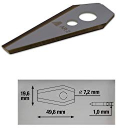 ARNOLD - Tin-Cut Ersatzklingen passend für Bosch Indego Mähroboter, 9 Klingen inkl. Schrauben; 1111-B3-1009