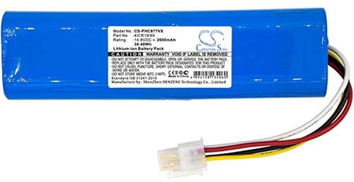 CS-PHC877VX Akku 2600mAh Kompatibel mit [Philips] FC8700, FC8705, FC8710, FC8715, FC8715/01, FC8772, FC8774, FC8774/01, FC8776, FC8776/01, FC8778, FC8812, FC8812/01, FC8822, FC8822/01/B, FC8832, FC89