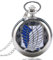 CokinkiDs Einzigartige Taschenuhr, Angriff auf Titan Scouting Legion Survey Corps Cosplay Taschenuhren für Männer Frauen, Taschenuhr Geschenk