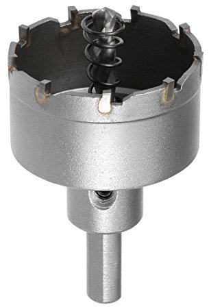 sourcing map Scie Cloche Carbure Trépan Scie à Trou 50mm pour 2mm Acier Inox Feuille Métal