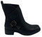 FASHION MODA Stivali Primaverili Estivi da Donna Traforati Biker Motociclista Moda Nero Nuovi Primavera Estate Nero Beige Fibbia Tacco Basso Comodi G630 (Nero, Numeric_36)