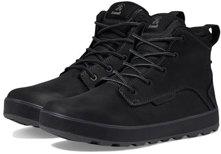 Kamik M Spencer Mid Braun - wasserdichte warme Herren Leder Winterstiefel, Größe EU 45 - Farbe Fossil