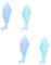 Uonlytech Nail Scrubbing Brush 4Pcs Nail Brush Cute Dolphin Shaped Handle Grip Nail Brush Hand Fingernail Brush Nail Cleaner Tool for Nails, Random Color