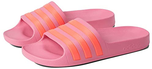 adidas Girl's Adilette Aqua Slides (Toddler/Little Kid/Big Kid) Rose Tone/Turbo/Rose Tone 5 Big Kid M